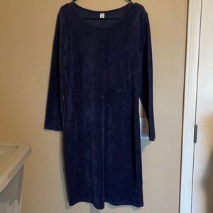 Old Navy Velvet Dress - Size Large - Navy